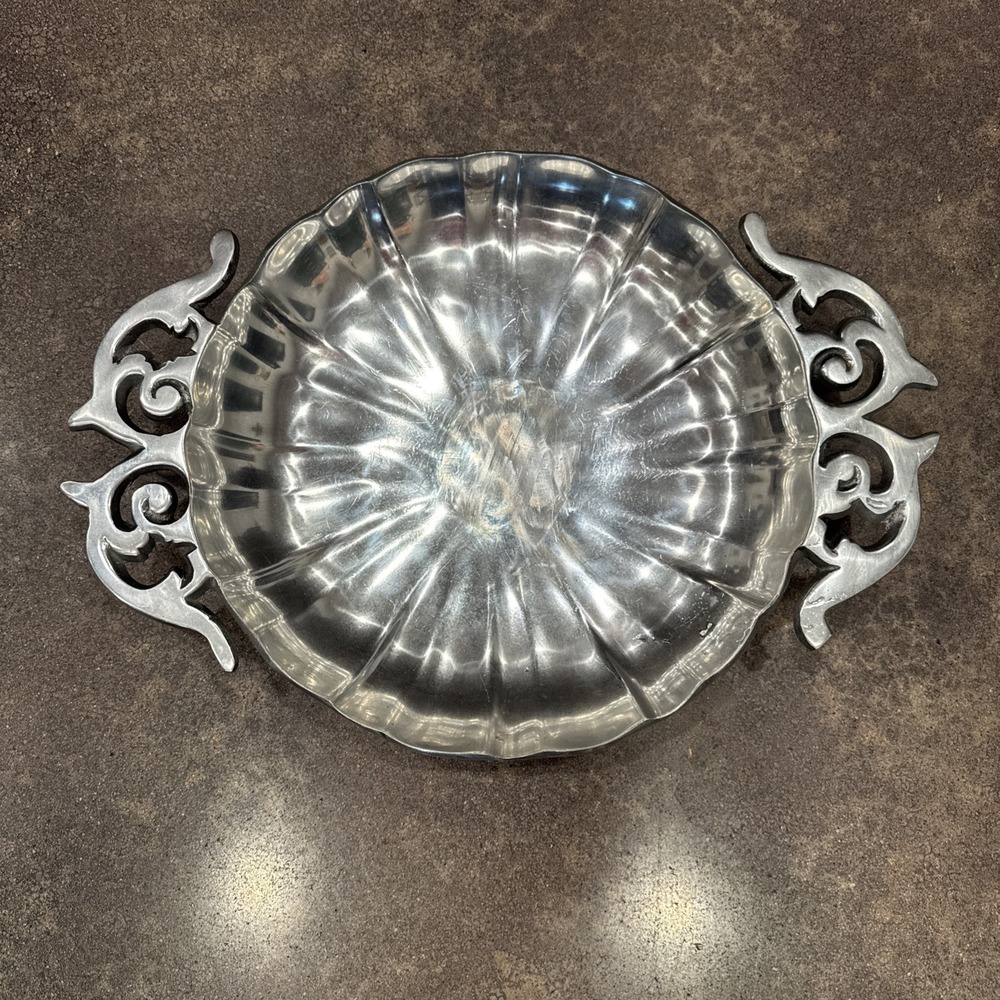 13.25 inch‎ Pewter bowl